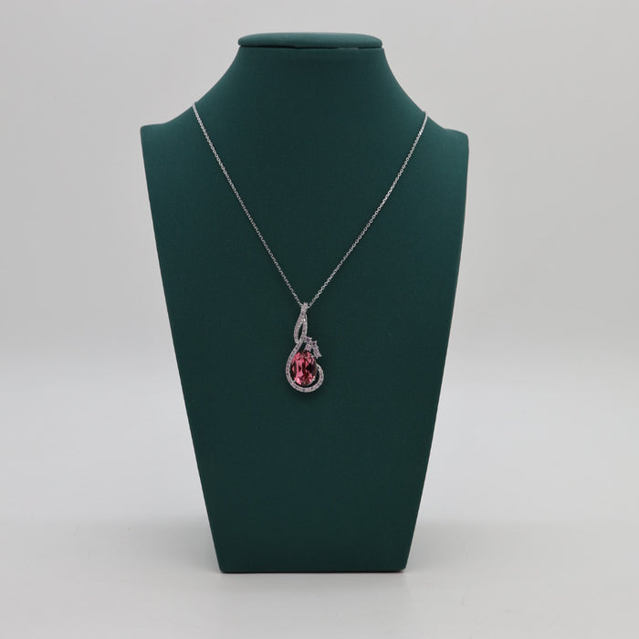 Purple Crystal Stress Necklace By Swarovski Crystal