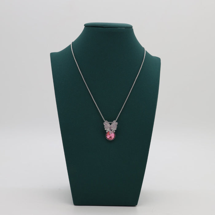 Purple Stress Crystal Necklace By Swarovski Crystal
