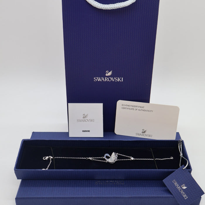 Swarovski Iconic Swan Bracelet – Blue & White Crystals - 5562278