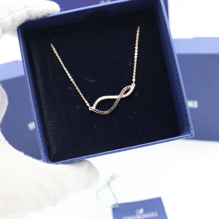 Swarovski Infinity Twist Rose Gold Necklace - 5384366
