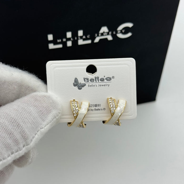 Elegant Earring By Swarovski Crystal