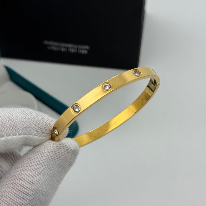 Cartier Love Large Bangle With Crystal Accents