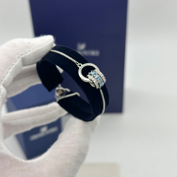 Swarovski Angelic Circle Bracelet – Blue & White Crystal Pavé - 5537123