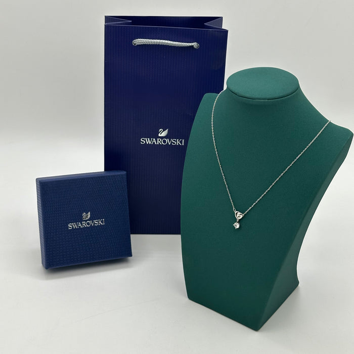 Swarovski Infinity Heart Necklace – White Rhodium Plated - 5516542