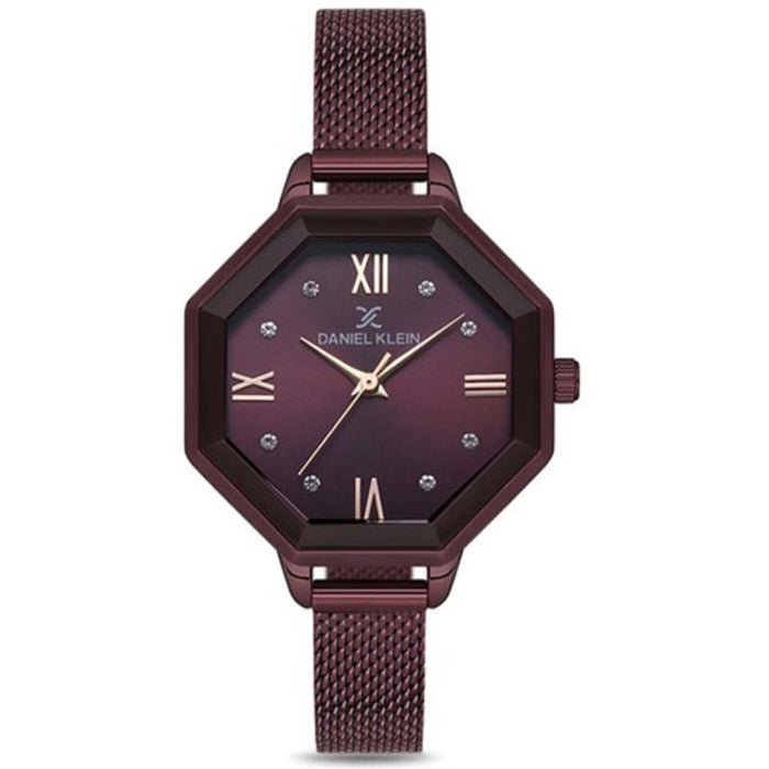 Daniel Klein Hexa Burgundy Women's Watch