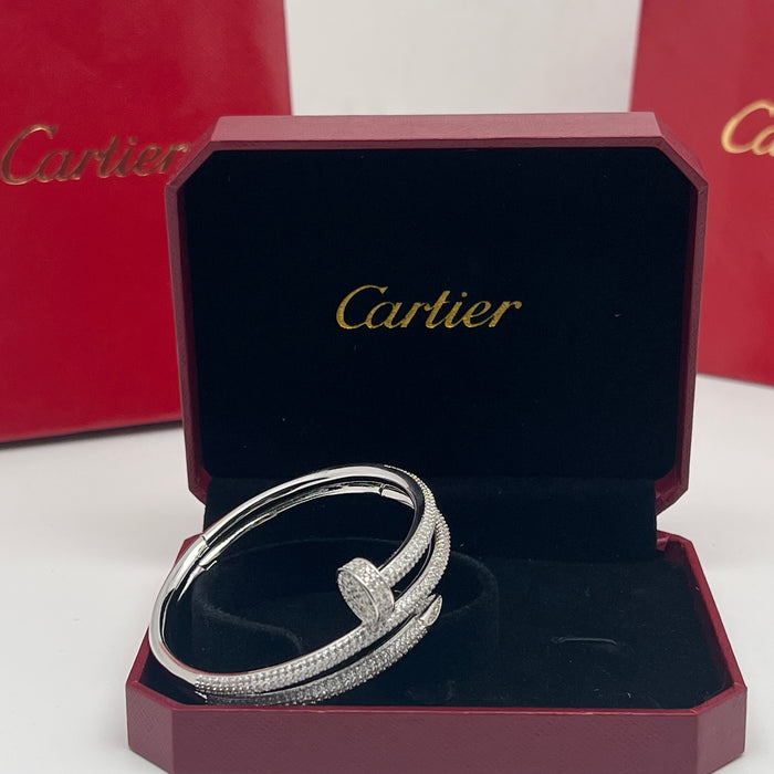 Juste un Clou Double-Tour Bangles  
 Color: Silver and Gold