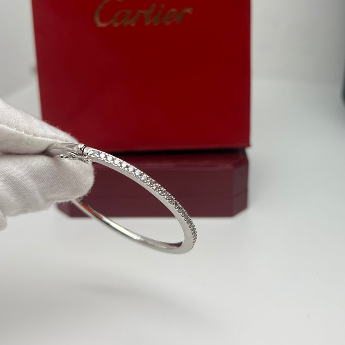 Pavé Diamond Bangle / Bracelet  
 Color: Silver, Rose Gold, and Gold