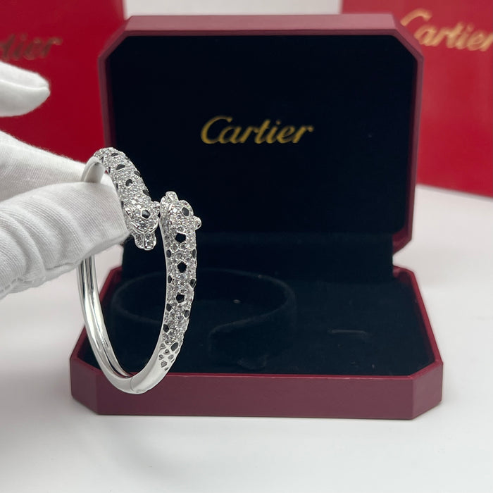 Panthère de Cartier Bangle  
 Color: roseGold / silver (Black / Clear)