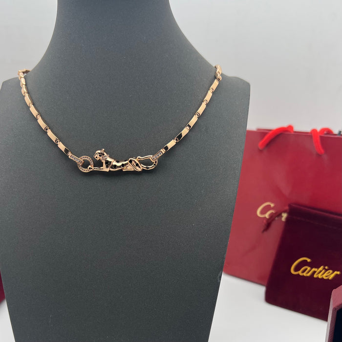 Panthère de Cartier Necklace (Inspired)  
 Color: Gold /rose gold/silver