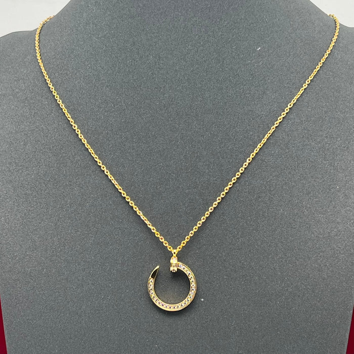 Name: Juste un Clou crystal Pendant Necklace
Color: Gold / Rose Gold