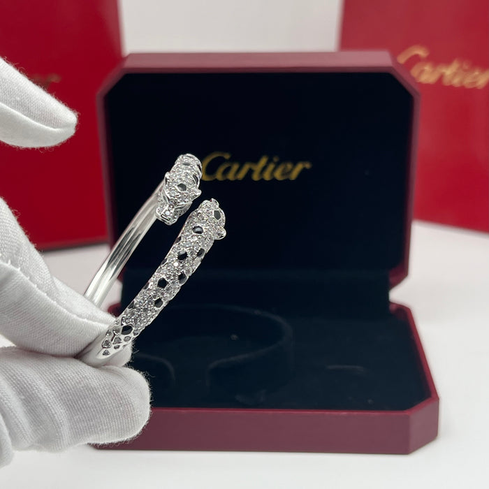 Panthère de Cartier Bangle  
 Color: roseGold / silver (Black / Clear)