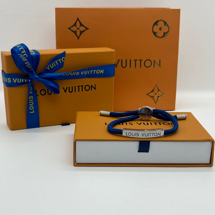 LV Space Bracelet
 Color: Dark Blue / Red / Bright Blue