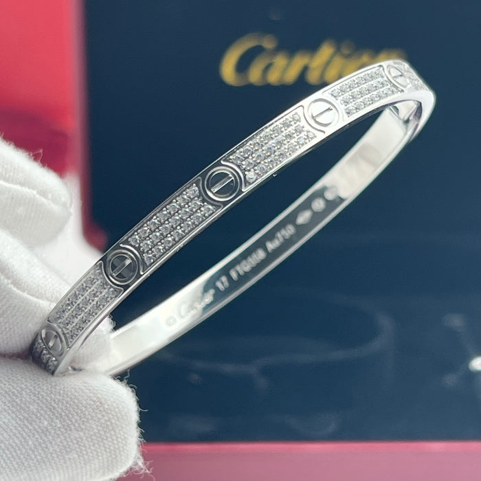 Name: LOVE Bracelet, Paved  
 Color: Silver/rose gold/gold