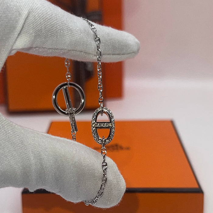Hermès Chaine d'Ancre Enchaînée / Farandole Diamond Bracelet  
 Color: Rose Gold,Gold / Silver