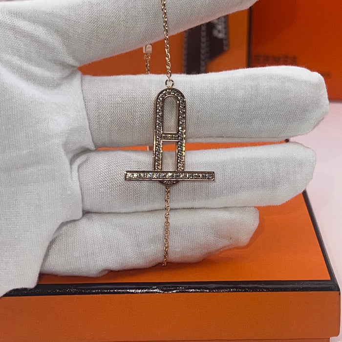 Hermès Farandole Bracelet/Farandole-style Pavé Bracelet)  
 Color: Rose Gold