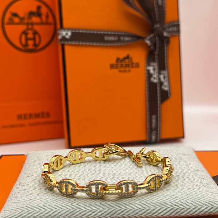 Hermes farandole/chain d’ancre bangle bracelet                                        Color:silver /gold/rose gold