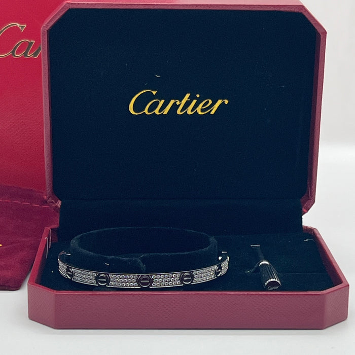 Name: LOVE Bracelet, Paved  
 Color: Silver/rose gold/gold