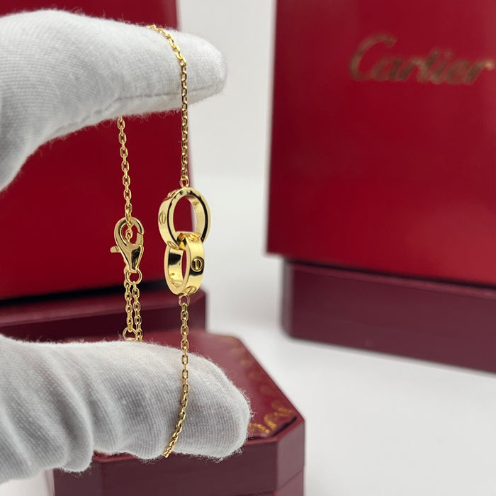LOVE Bracelet, Interlocking Rings 
 Color: Gold, silver , Rose Gold