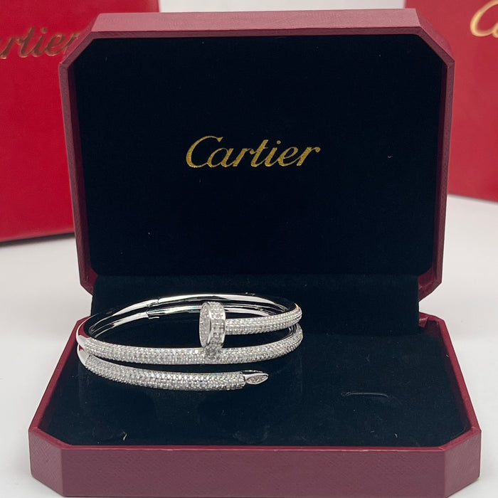 Juste un Clou Double-Tour Bangles  
 Color: Silver and Gold