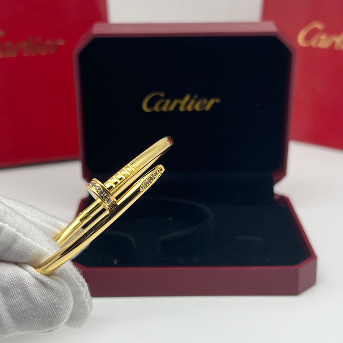 Juste un Clou Double-Tour Bangle  
 Color: Gold/silver/rose gold
