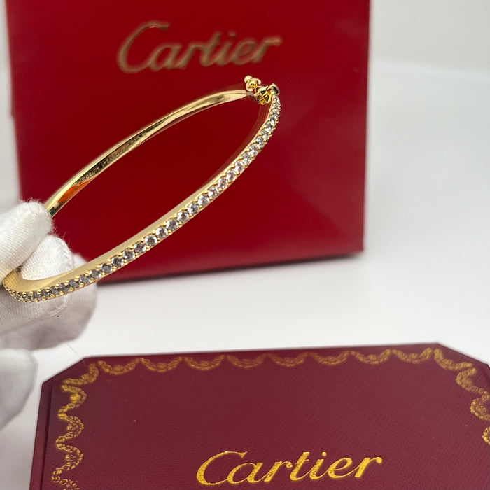 Pavé Diamond Bangle / Bracelet  
 Color: Silver, Rose Gold, and Gold