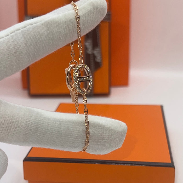 Hermès Chaine d'Ancre Enchaînée / Farandole Diamond Bracelet  
 Color: Rose Gold,Gold / Silver