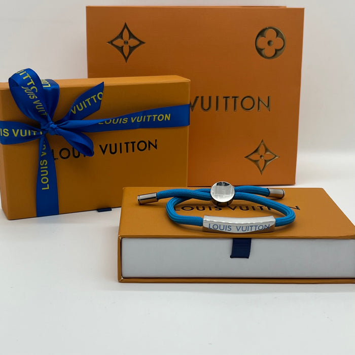 LV Space Bracelet
 Color: Dark Blue / Red / Bright Blue