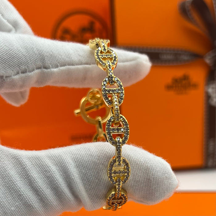 Hermes farandole/chain d’ancre bangle bracelet                                        Color:silver /gold/rose gold