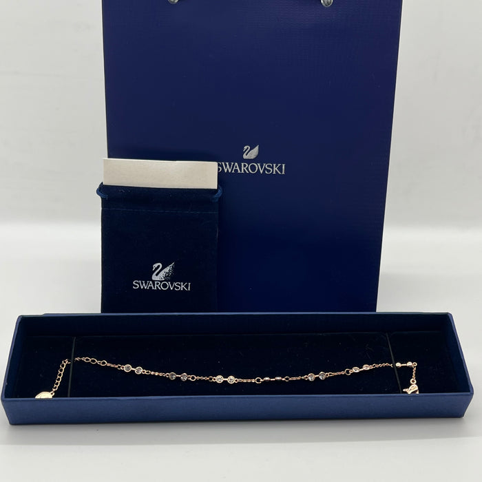 Swarovski Stranded Station Bracelet
 Color: Silver-tone and Rose Gold-tone with bezel-set clear crystals