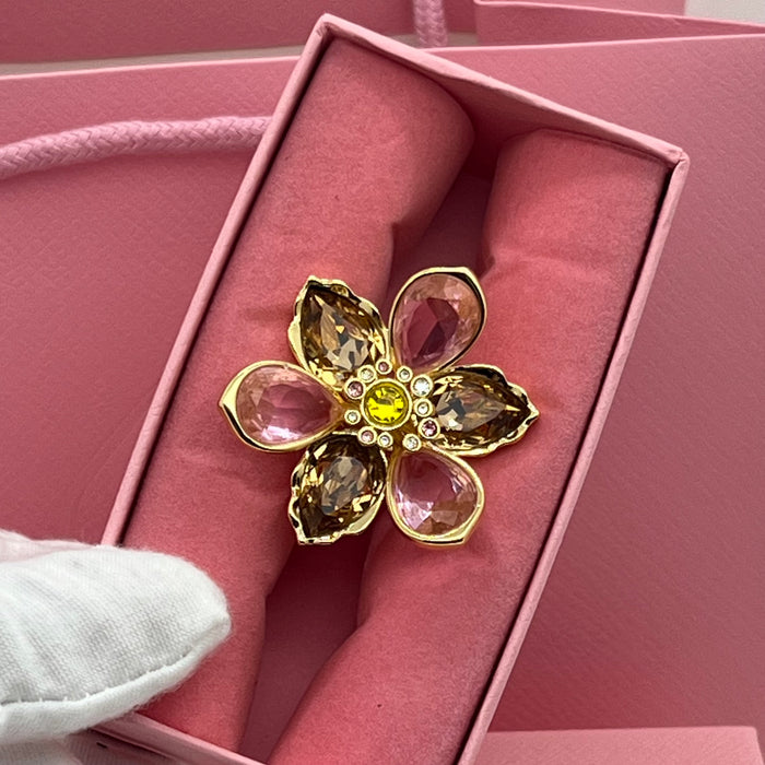Swarovski Idyllia Flower Ring
 Color: Multicolored (featuring pink, brown, and yellow crystals)