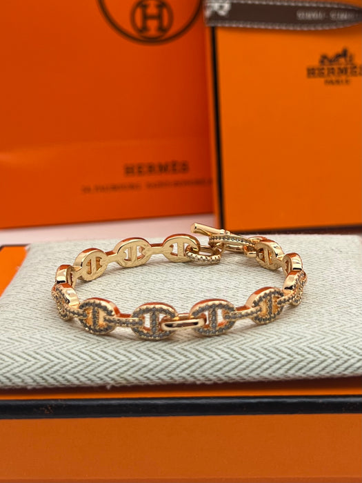 Hermes farandole/chain d’ancre bangle bracelet                                        Color:silver /gold/rose gold