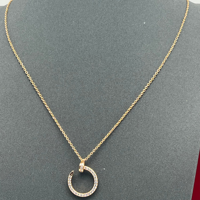 Name: Juste un Clou crystal Pendant Necklace
Color: Gold / Rose Gold