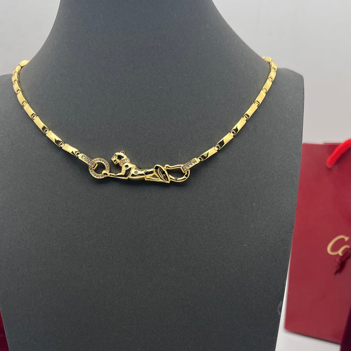Panthère de Cartier Necklace (Inspired)  
 Color: Gold /rose gold/silver