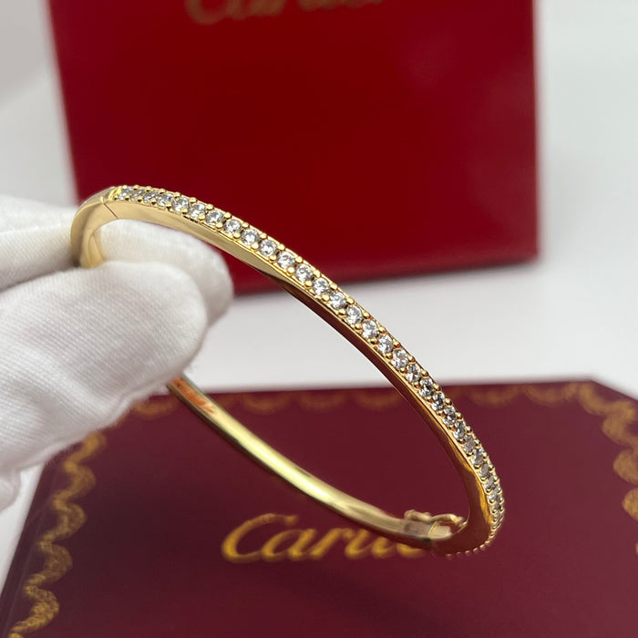 Pavé Diamond Bangle / Bracelet  
 Color: Silver, Rose Gold, and Gold