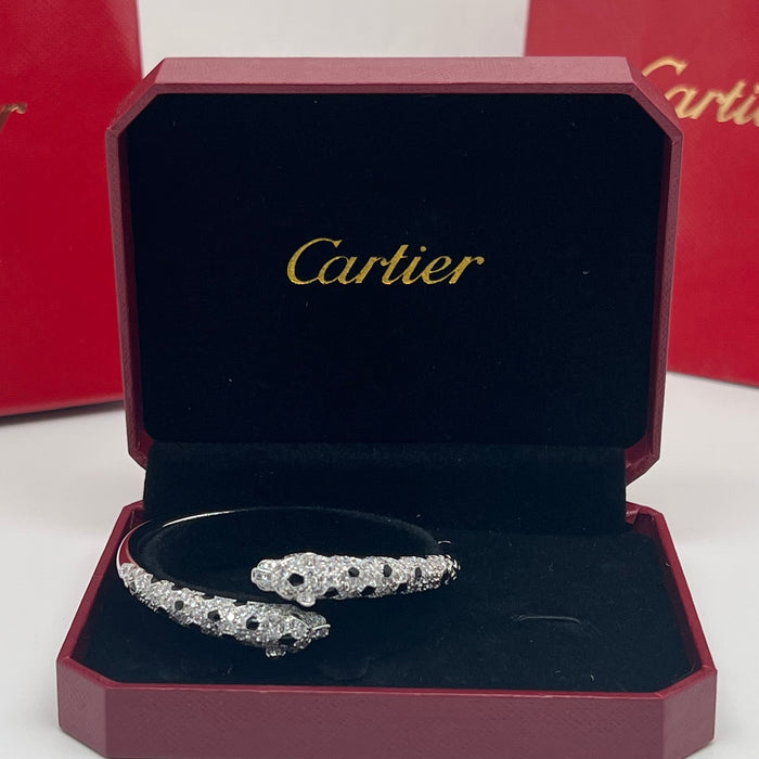 Panthère de Cartier Bangle  
 Color: roseGold / silver (Black / Clear)