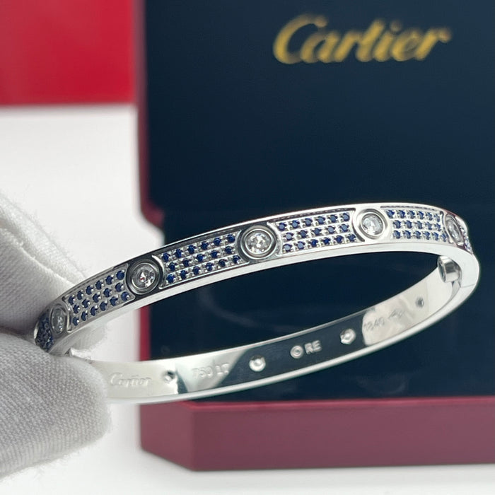 LOVE Bracelet, SapphireEdition  
 Color: Silver with blue crystal