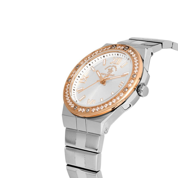 Santa Barbara Polo & Racquet Club Two-Tone Silver & Rose Gold