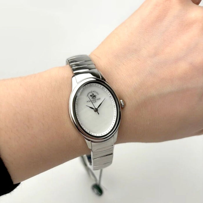 Santa Barbara Polo & Racquet Club Ladies’ Silver Watch
