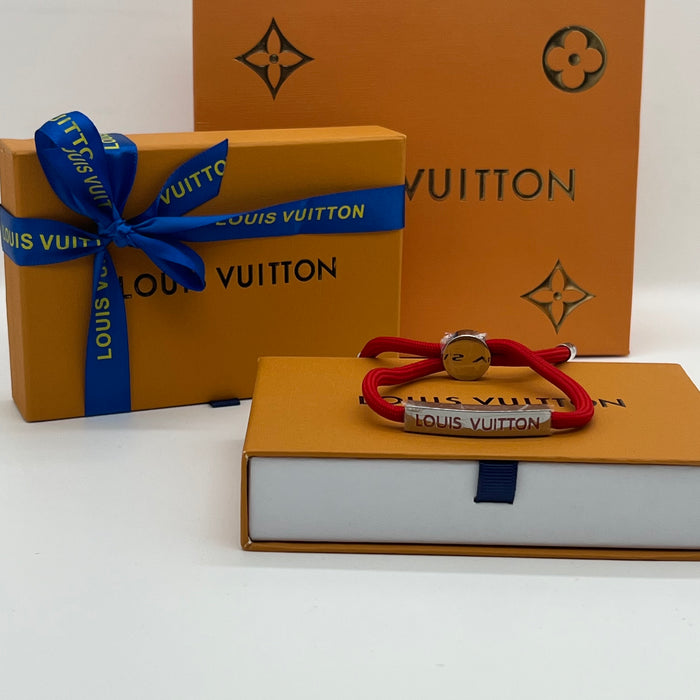LV Space Bracelet
 Color: Dark Blue / Red / Bright Blue