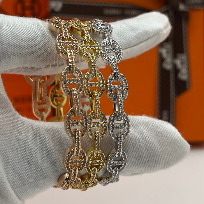 Hermes farandole/chain d’ancre bangle bracelet                                        Color:silver /gold/rose gold