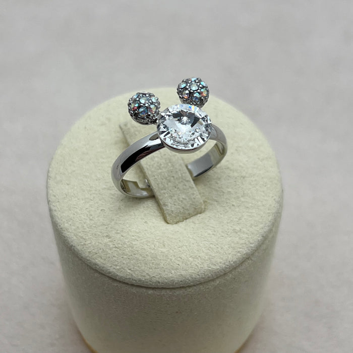 Swarovski Crystal Icon Ring – Triple Sphere Design