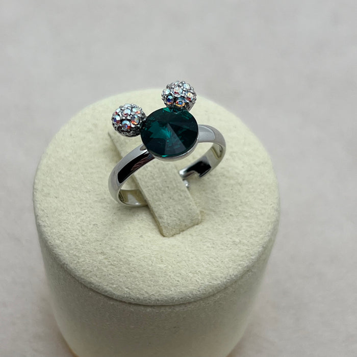 Swarovski Crystal Icon Ring – Triple Sphere Design