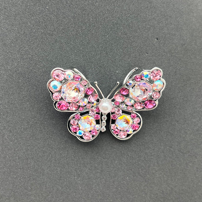 Swarovski Crystal Butterfly Brooch – Aurora Multicolor Luxury Pin