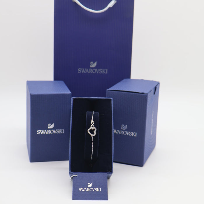 Swarovski Heart & Infinity Bracelet – Rhodium Plated - 5524421