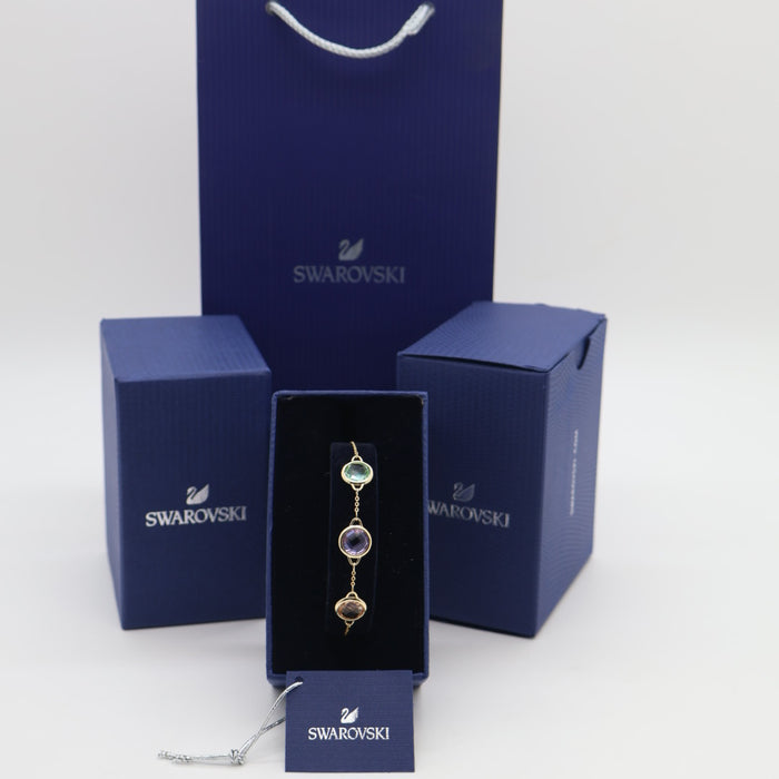 Swarovski Millenia Multicolor Crystal Bracelet – Gold Tone Plated - 5565550