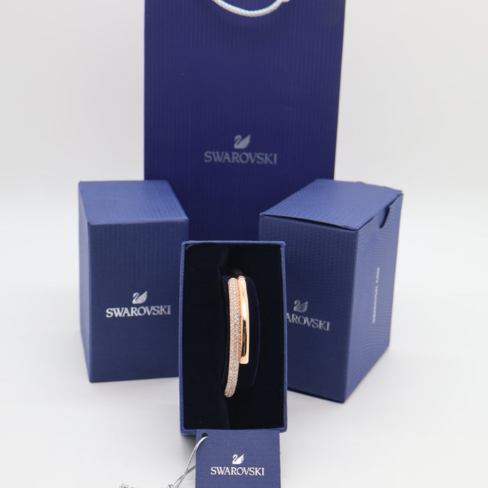 Swarovski Duo Bangle in Rose Gold Tone with Pavé Crystals - 5692267