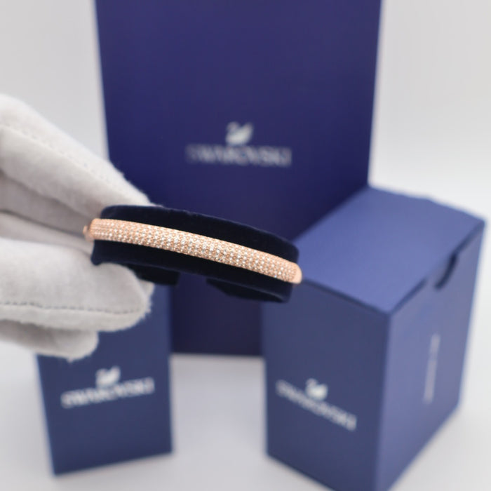 Swarovski Rose Gold-Tone Full Pavé Crystal Bangle - 5032850