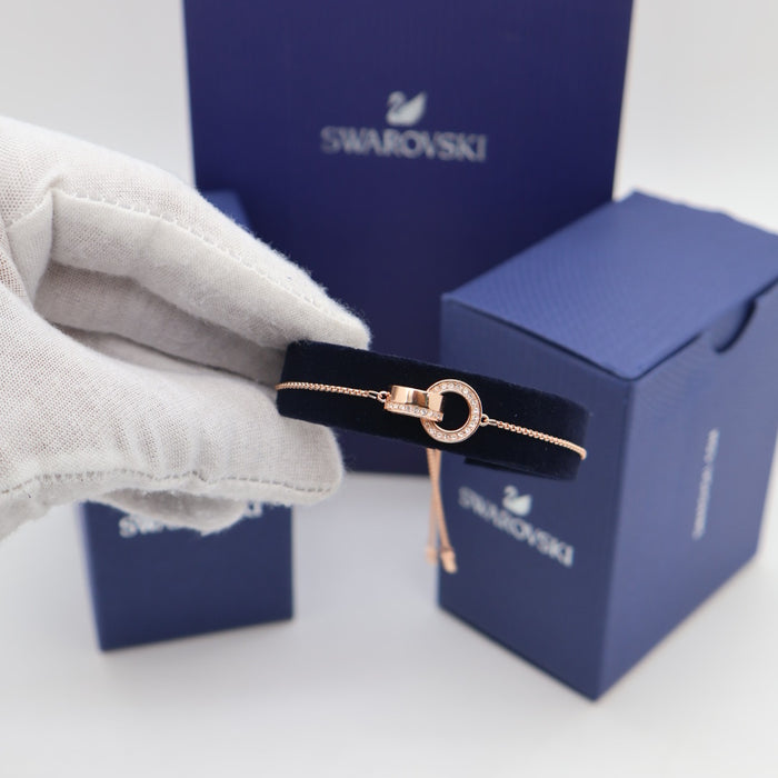 Swarovski Interlinked Circles Bracelet – Gold & Silver Tones - 5368040