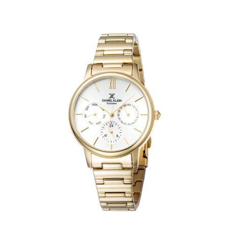 Daniel Klein Exclusive Gold Multifunction Women’s Watch