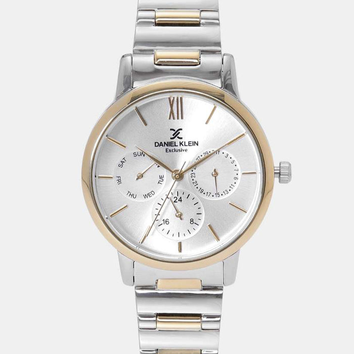 Daniel Klein Exclusive Two-Tone Silver & Rose Gold Multifunction Watch